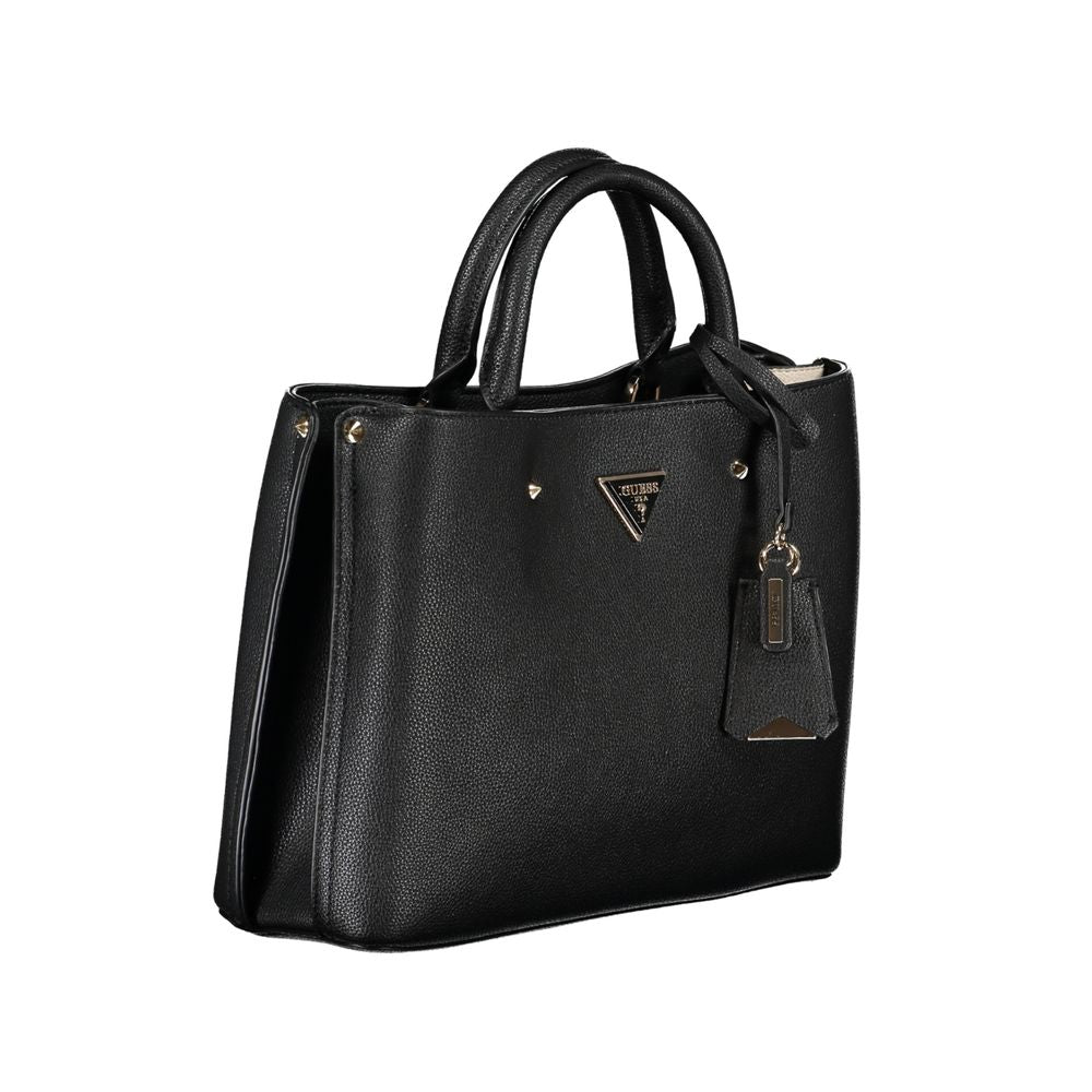 Schwarze Handtasche aus Polyethylen