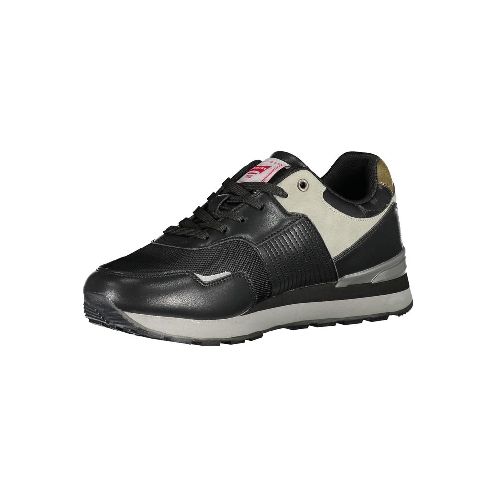 Schlanke Sport-Sneaker mit Schnürung und Kontrastdetails