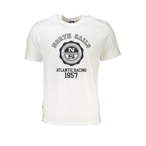 Weißes Baumwoll-T-Shirt