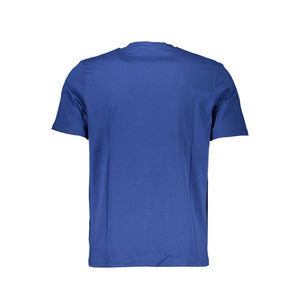 Blaues Baumwoll-T-Shirt