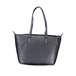 Blaue Polyester-Handtasche