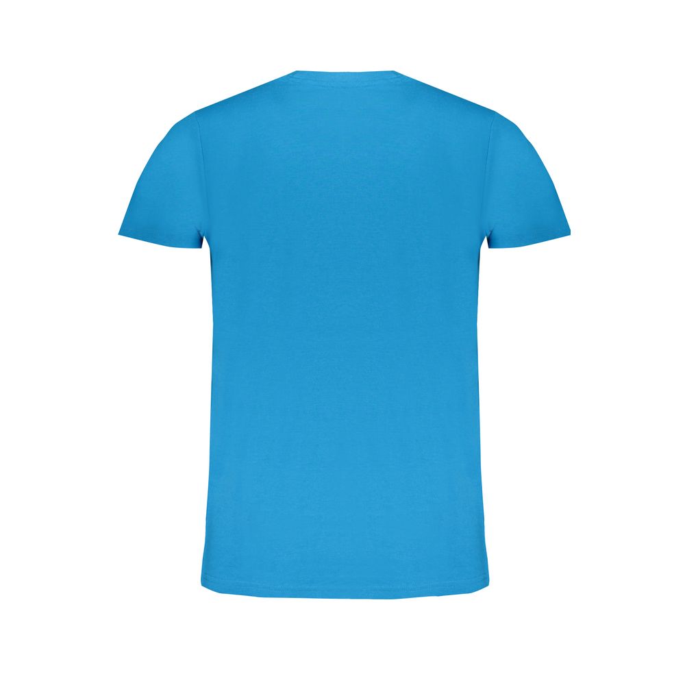 Blaues Baumwoll-T-Shirt