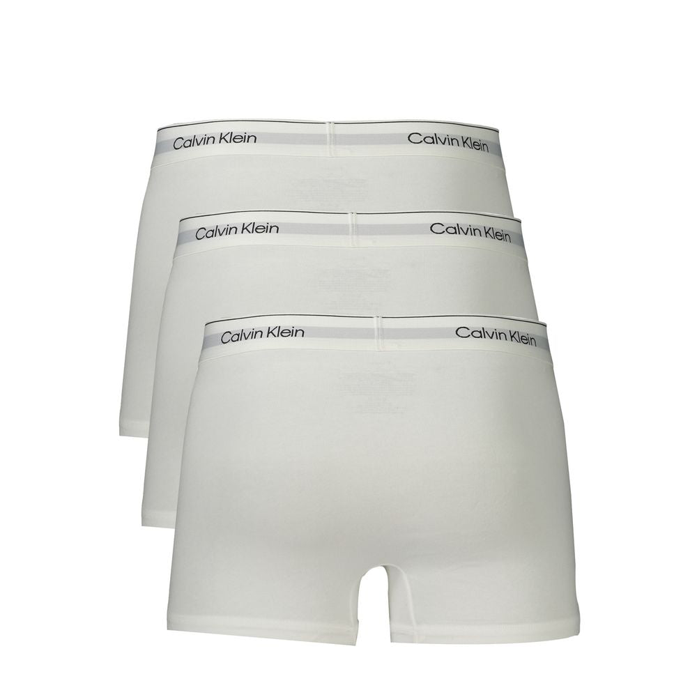 Weiße Herren-Boxershorts aus Baumwolle