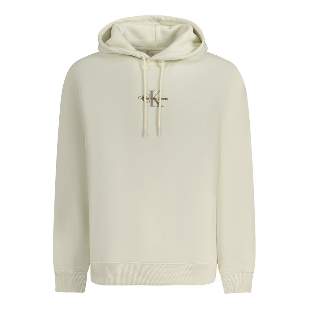 Weißer Baumwollpullover für Herren