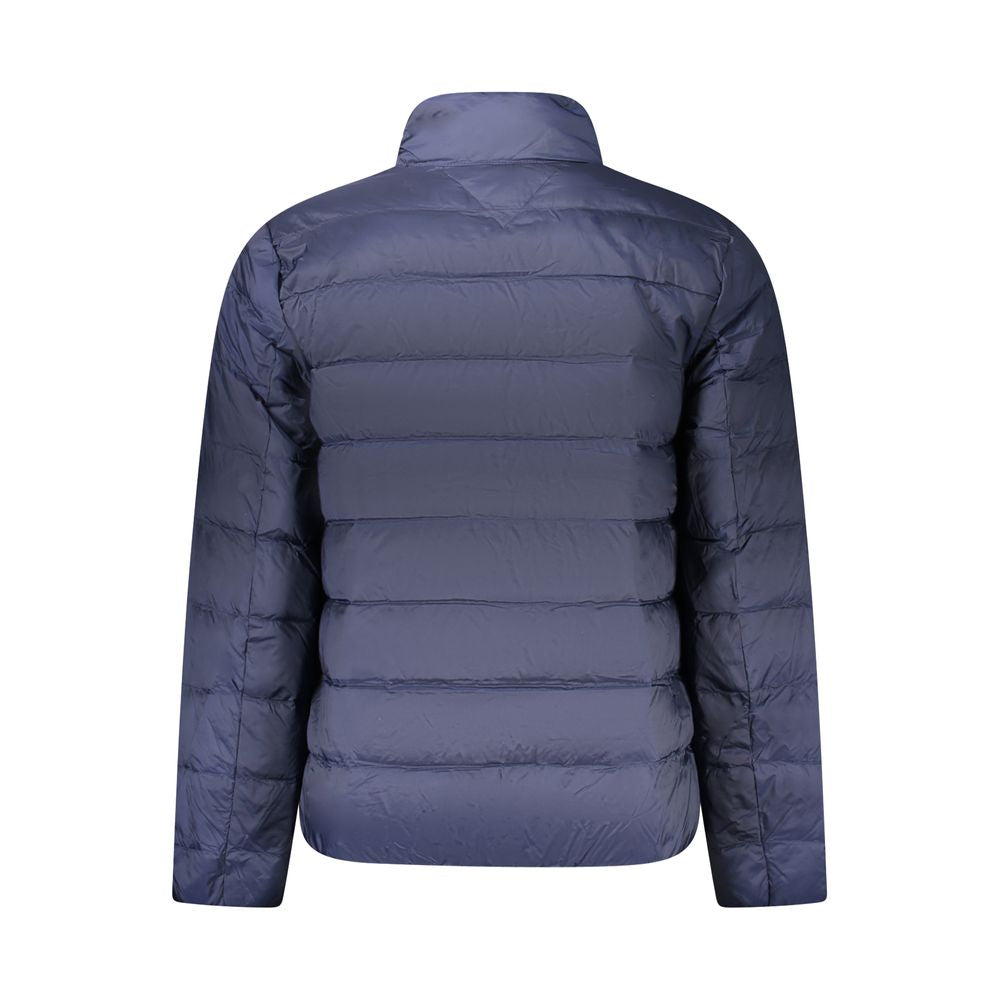 Blaue Polyamid-Herrenjacke