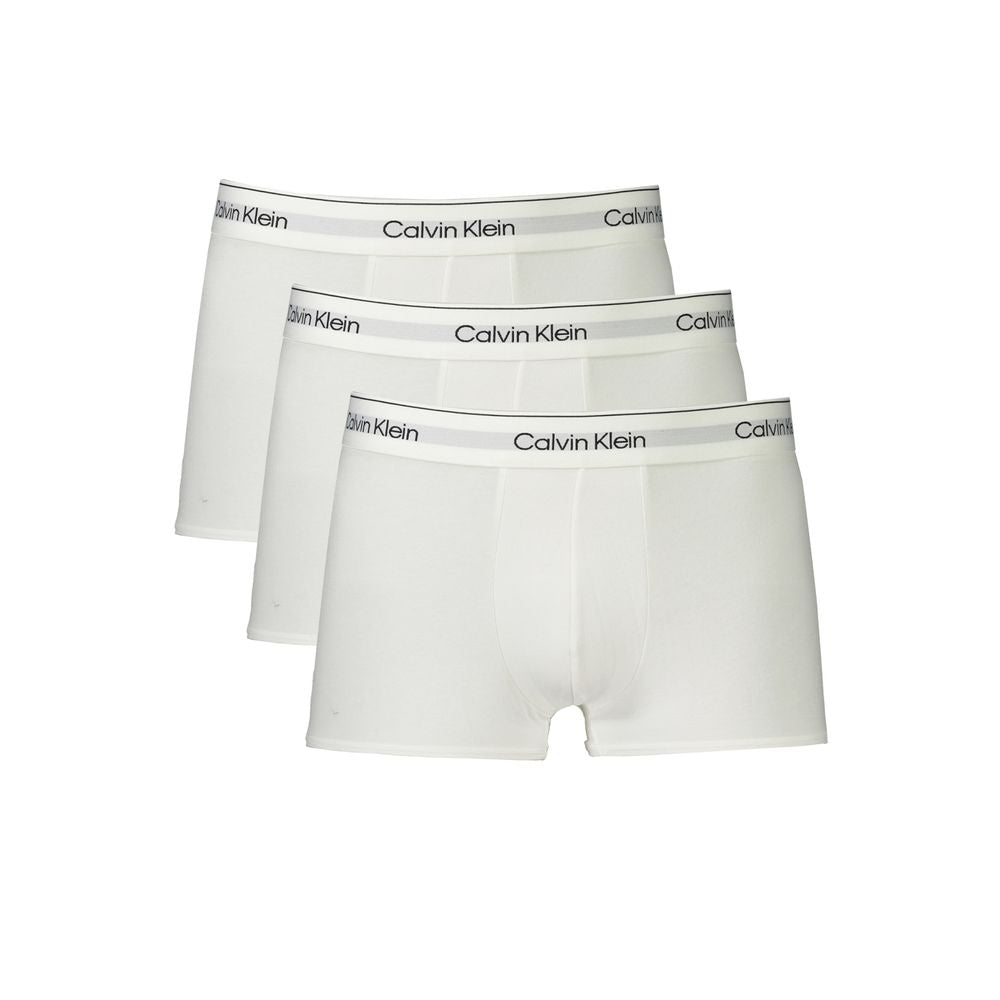 Weiße Herren-Boxershorts aus Baumwolle