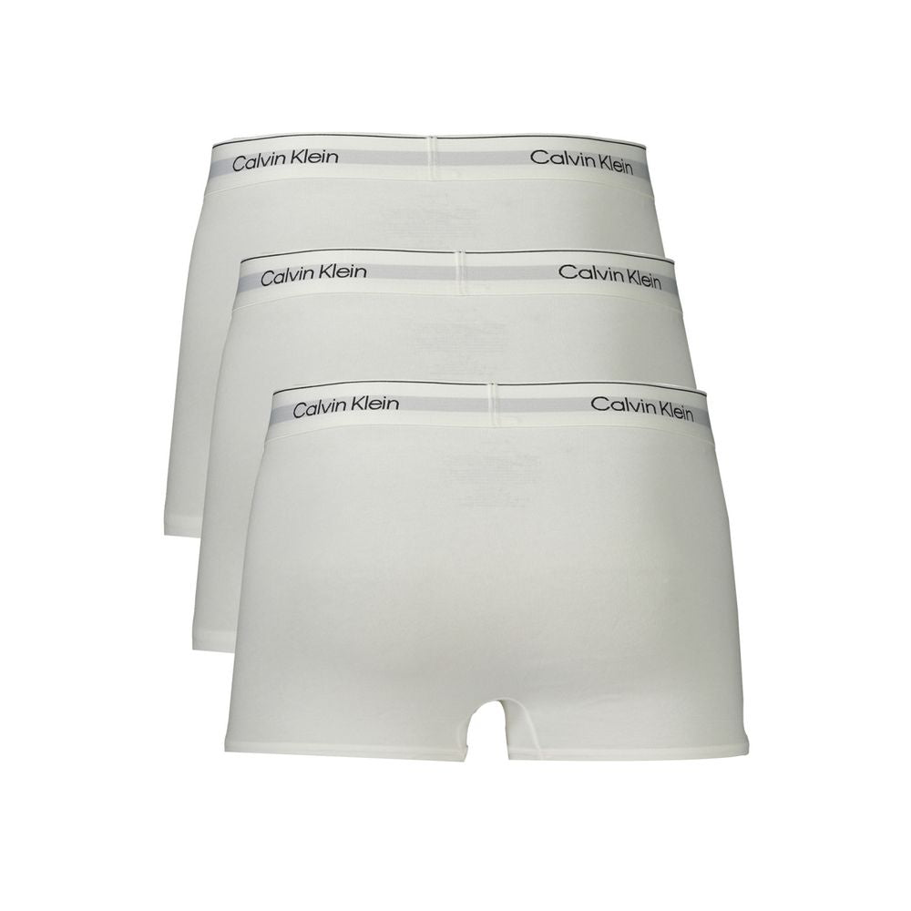 Weiße Herren-Boxershorts aus Baumwolle
