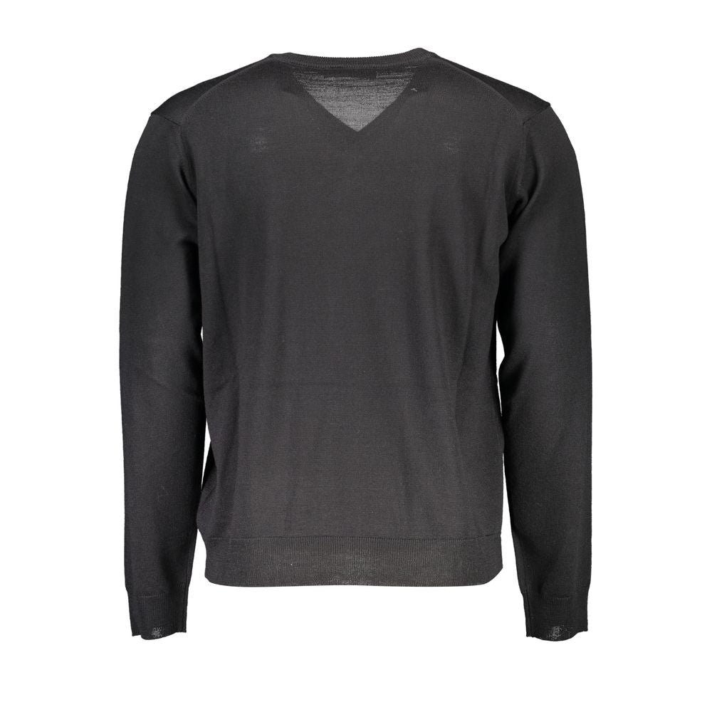 Schwarzer Wollpullover für Herren