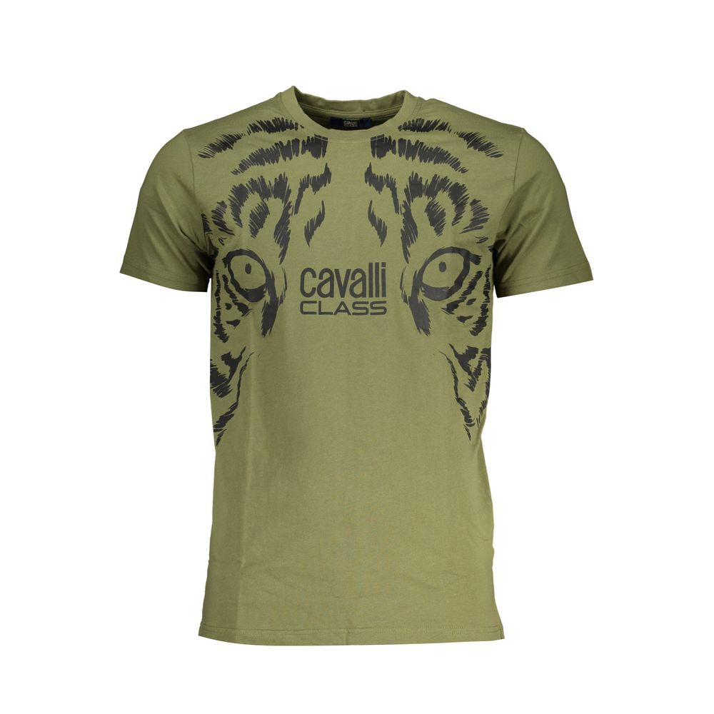 Grünes Baumwoll-T-Shirt
