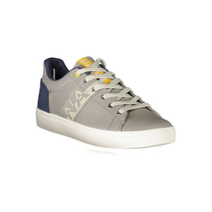 Grauer Polyester-Sneaker