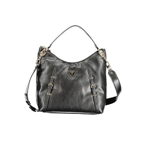 Schwarze Handtasche aus Polyethylen