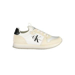Weiße Polyester Damen Sneaker