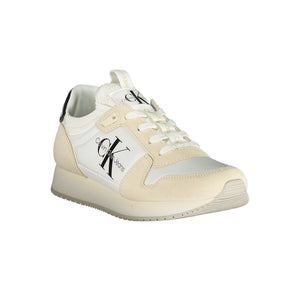 Weiße Polyester Damen Sneaker