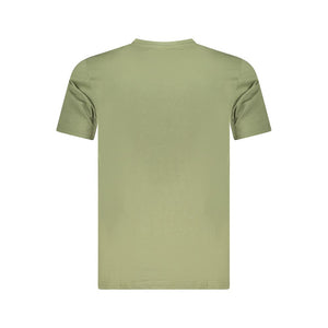 Grünes Herren-T-Shirt aus Baumwolle