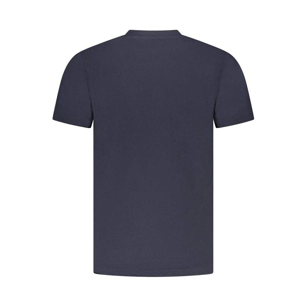 Blaues Herren-T-Shirt aus Baumwolle