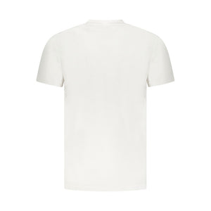 White Cotton Men T-Shirt