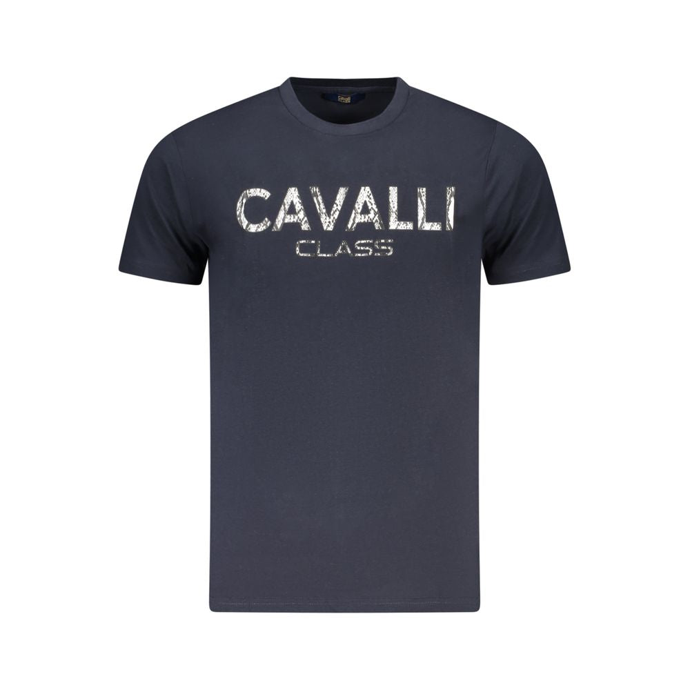 Blaues Herren-T-Shirt aus Baumwolle