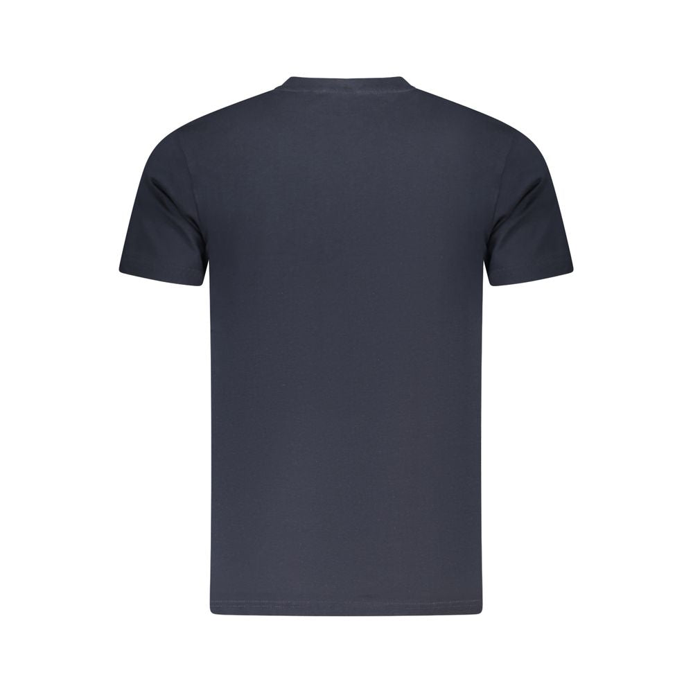 Blaues Herren-T-Shirt aus Baumwolle