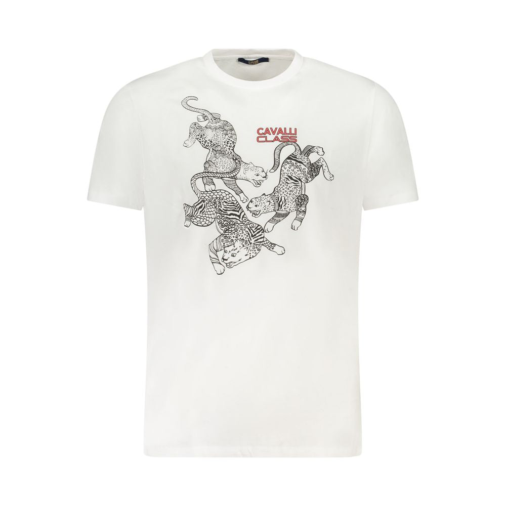 Weißes Herren-T-Shirt aus Baumwolle