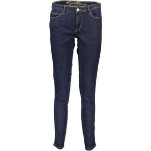 Blaue Baumwolljeans für Damen