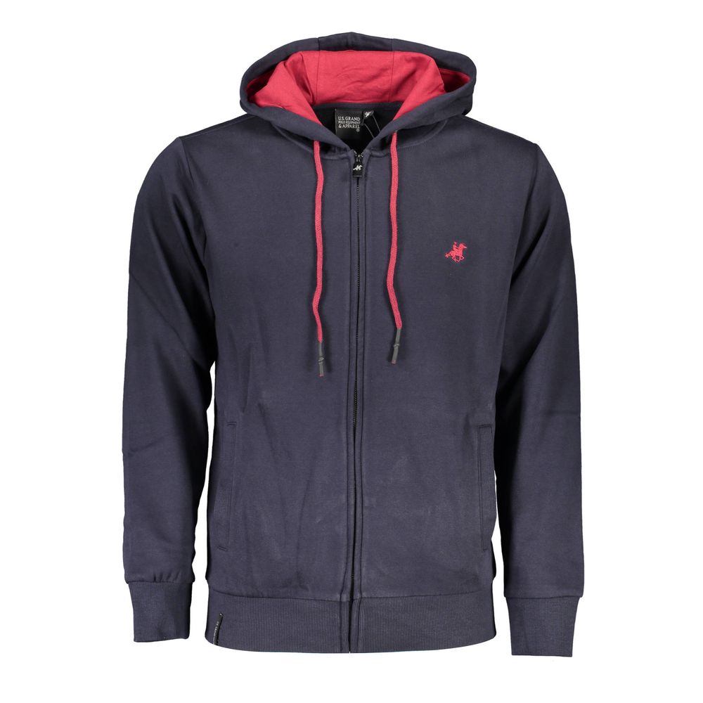 Blauer Baumwollpullover für Herren