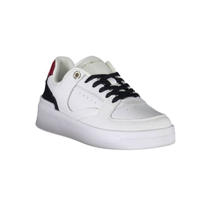 Weiße Leder Damen Sneaker