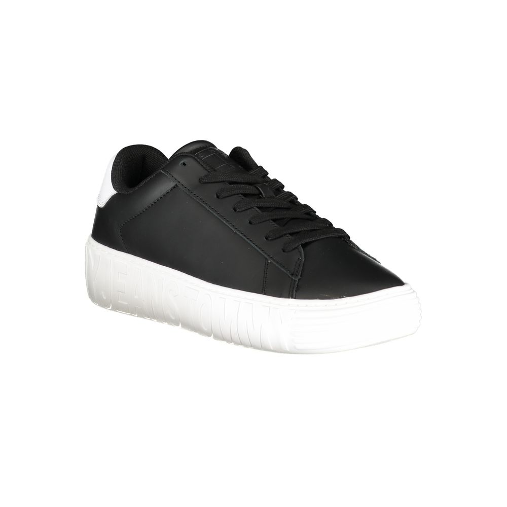 Schwarzer Polyethylen-Herren-Sneaker
