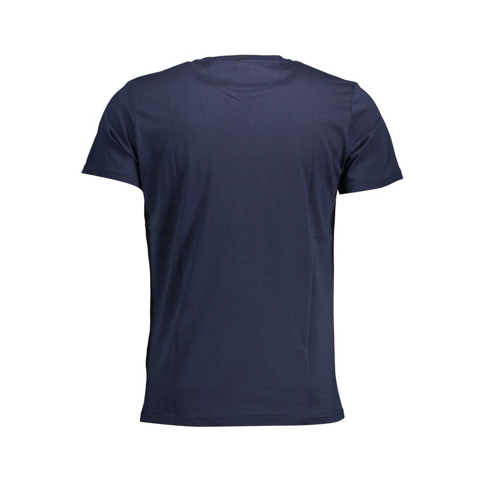 Schickes Baumwoll-T-Shirt mit Rundhalsausschnitt in Blau