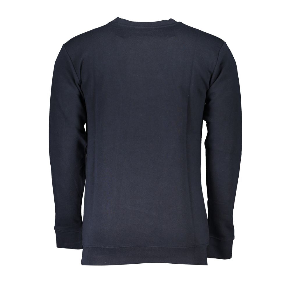 Blauer Baumwollpullover