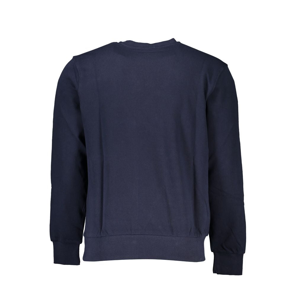 Blauer Baumwollpullover