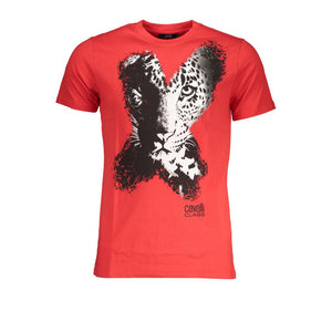 Rotes Baumwoll-T-Shirt