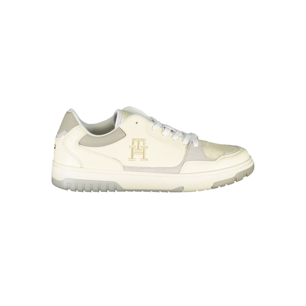 Beige Sport-Sneaker mit einzigartiger Stickerei
