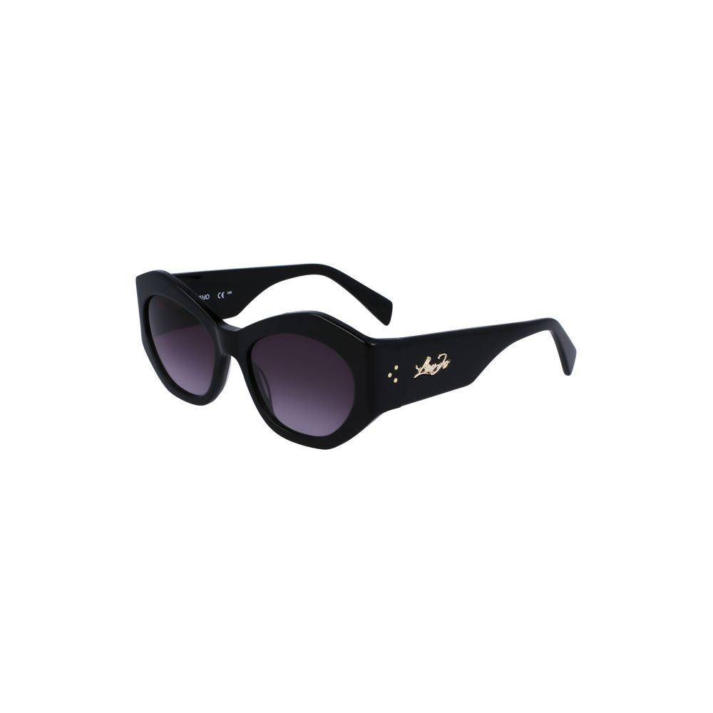 "Schwarze Acetat-Sonnenbrille für Damen"