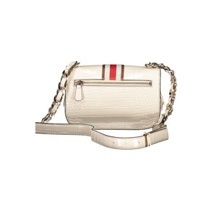 Beige Polyethylen-Handtasche
