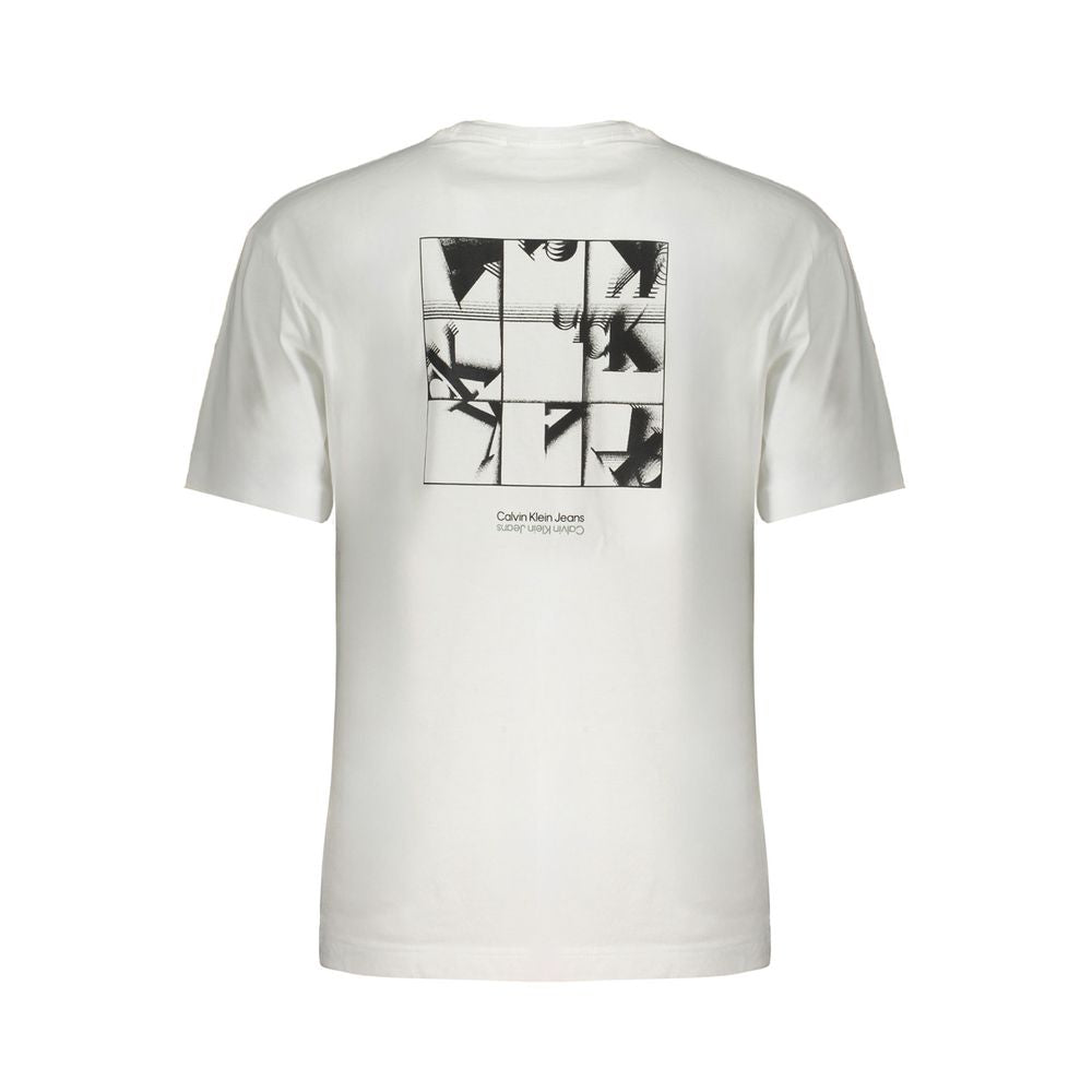 Weißes Baumwoll-T-Shirt