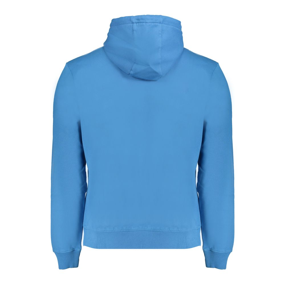 Blauer Baumwollpullover