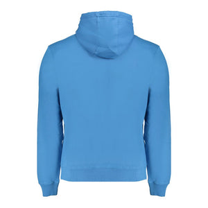 Blauer Baumwollpullover