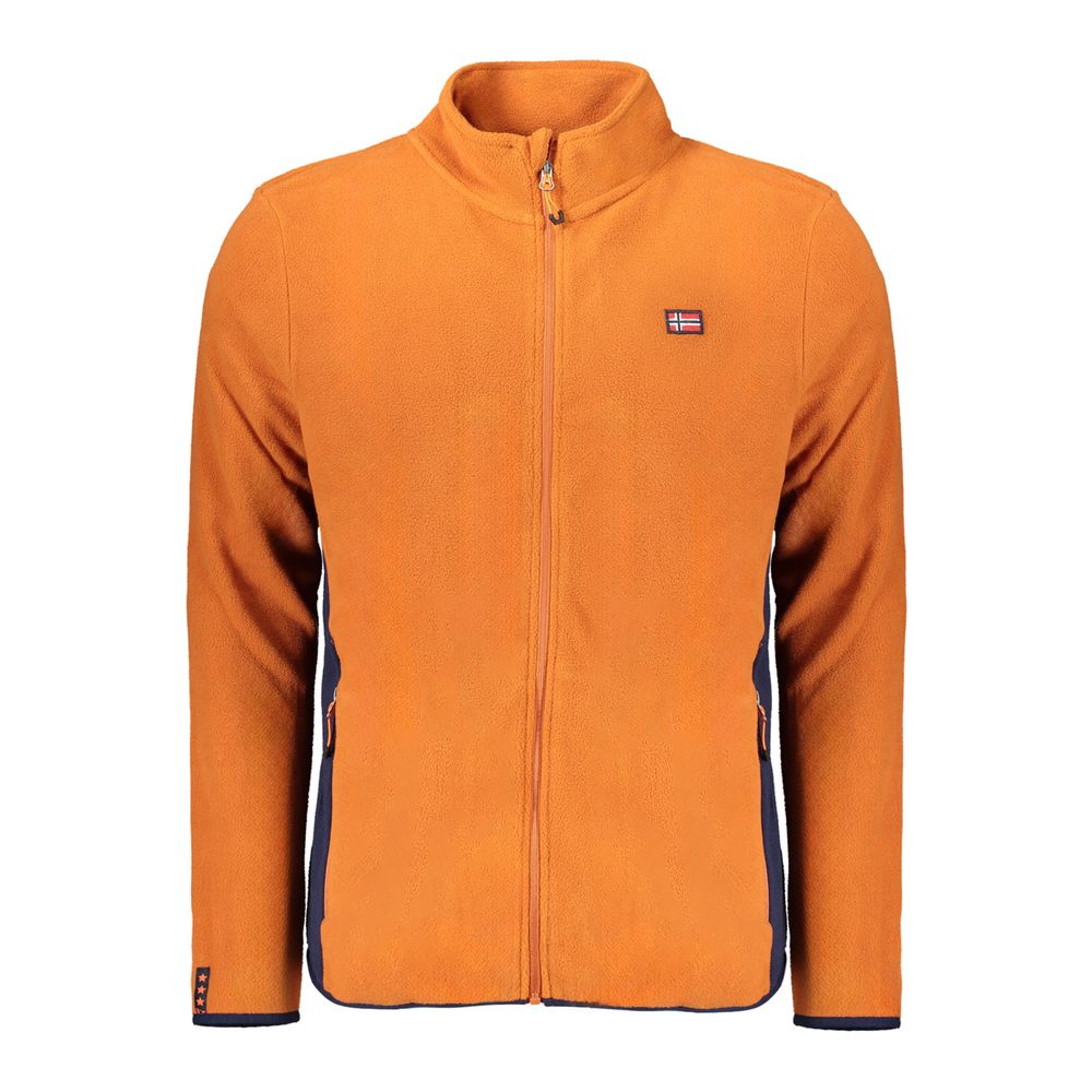 Brauner Polyester-Herrenpullover