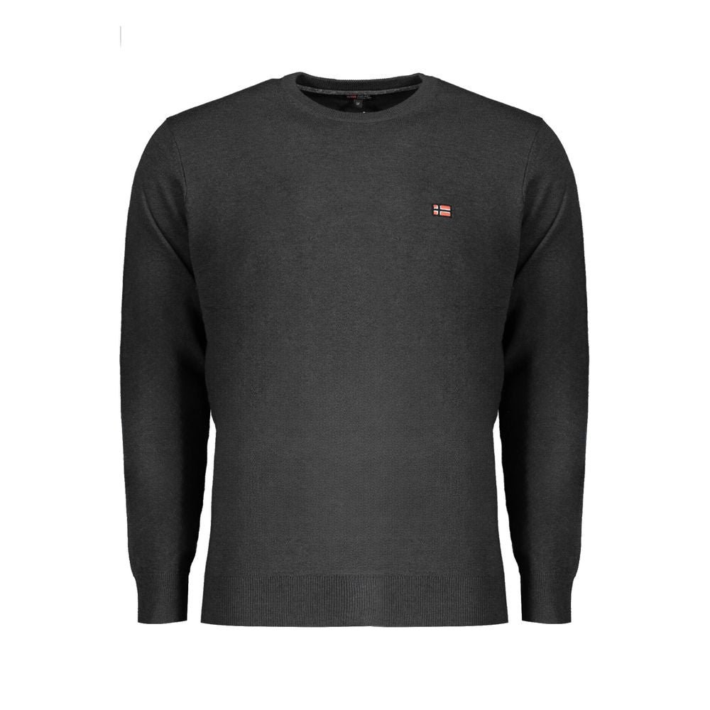 Schwarzer Wollpullover für Herren