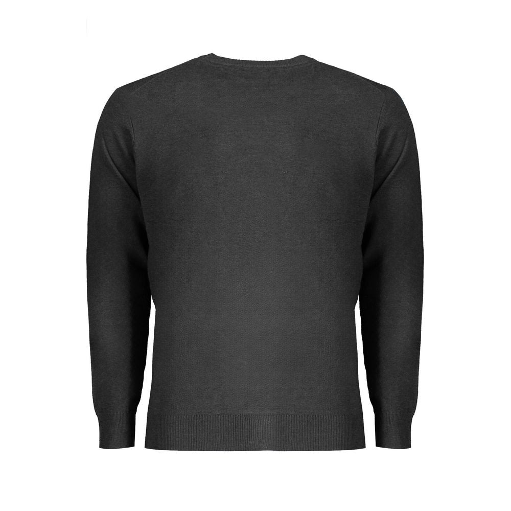Schwarzer Wollpullover für Herren