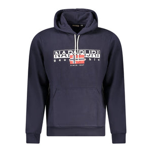 Blauer Baumwollpullover