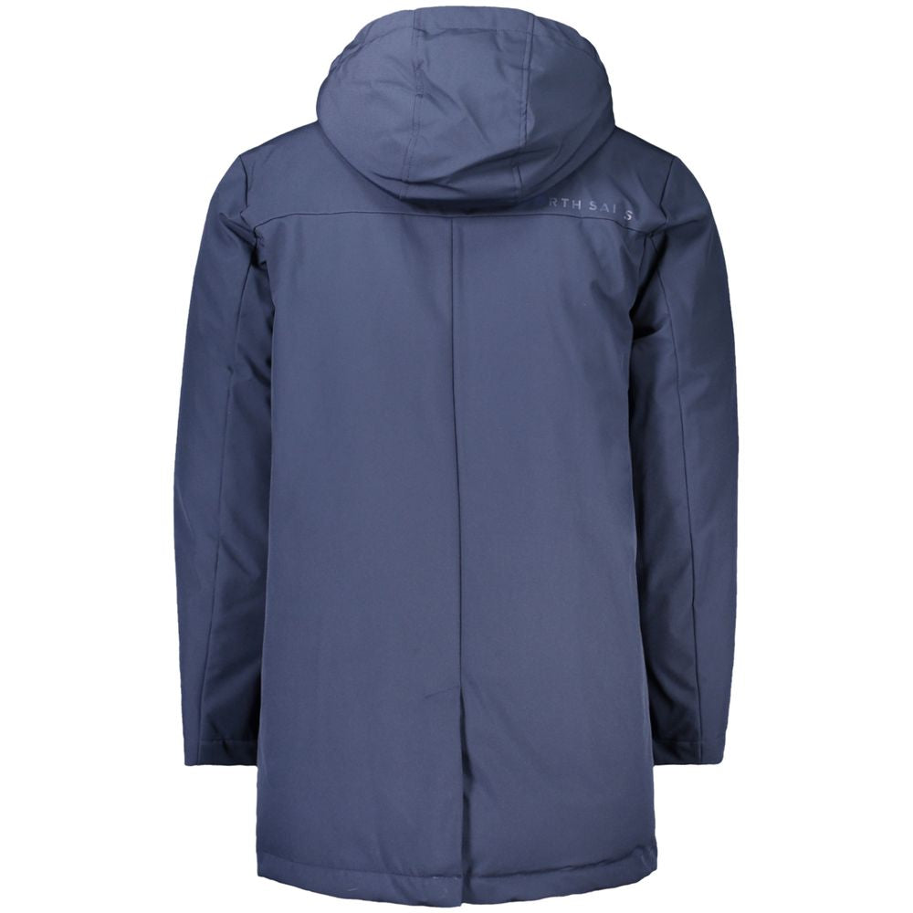 Blaue Polyester-Herrenjacke