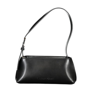 Schwarze Polyester Damen Handtasche
