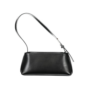 Schwarze Polyester Damen Handtasche