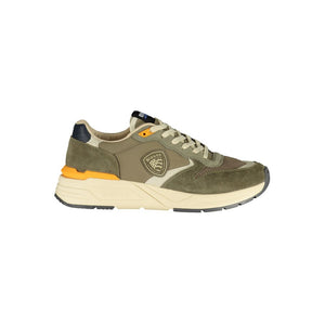 Grüner Polyester Herren Sneaker