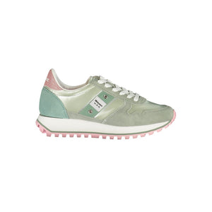 Grüner Polyester Damen Sneaker