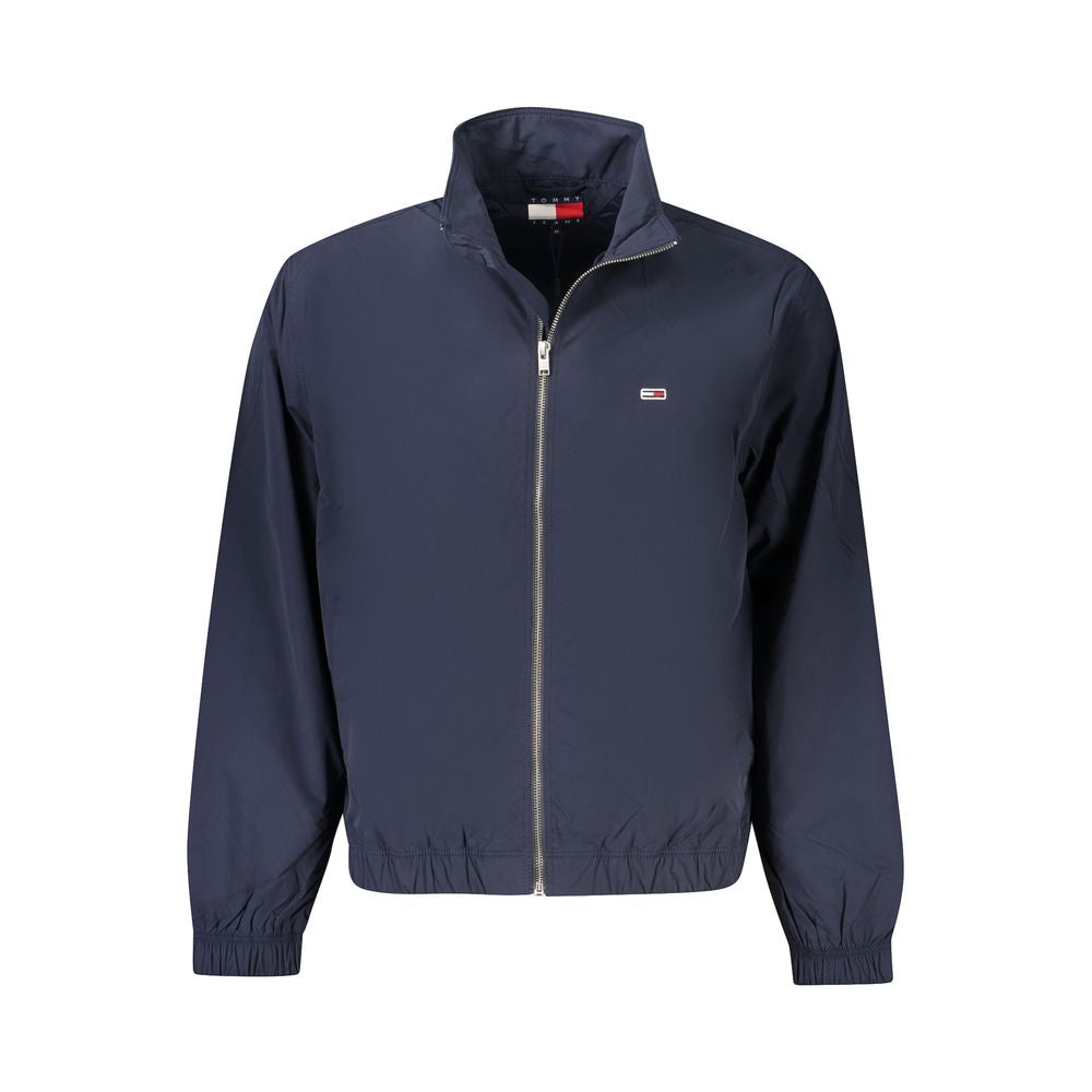 Blaue Polyester-Herrenjacke