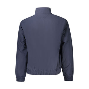 Blaue Polyester-Herrenjacke