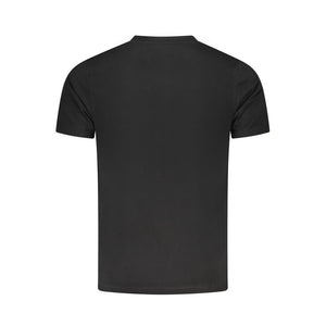 Schwarzes Baumwoll-T-Shirt