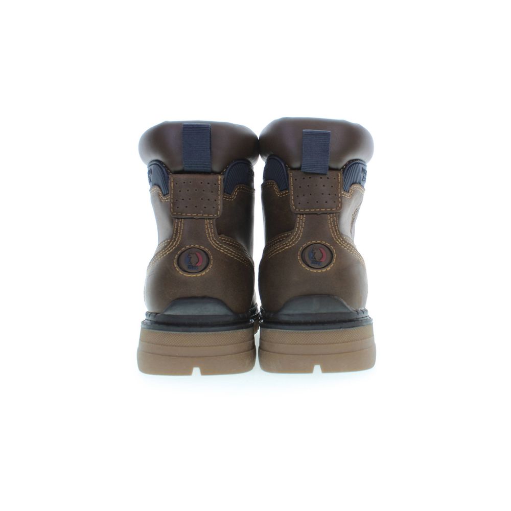 Braune Polyester-Herrenstiefel